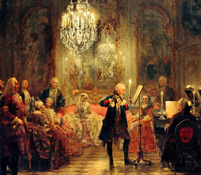 Palace concert scene Oil painting Wall art Giclee Printed on Canvas P1033 gallery