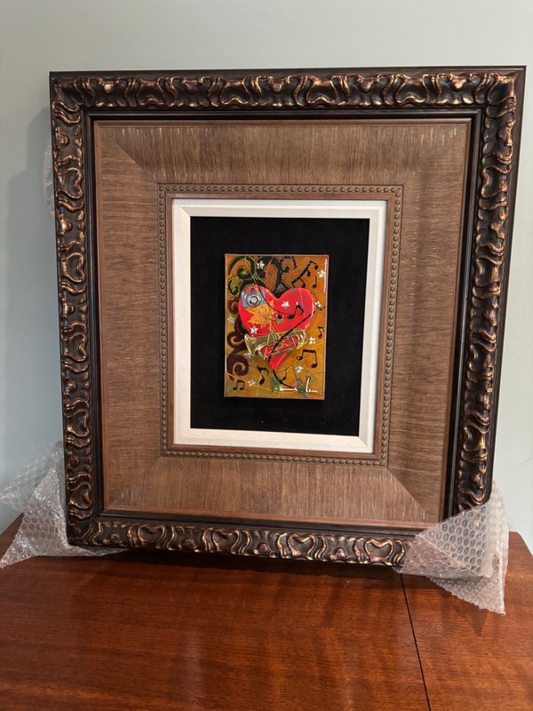 Original Marcus Glenn Mixed Media Resin Paintings – “A Little Love Goes a Long W gallery