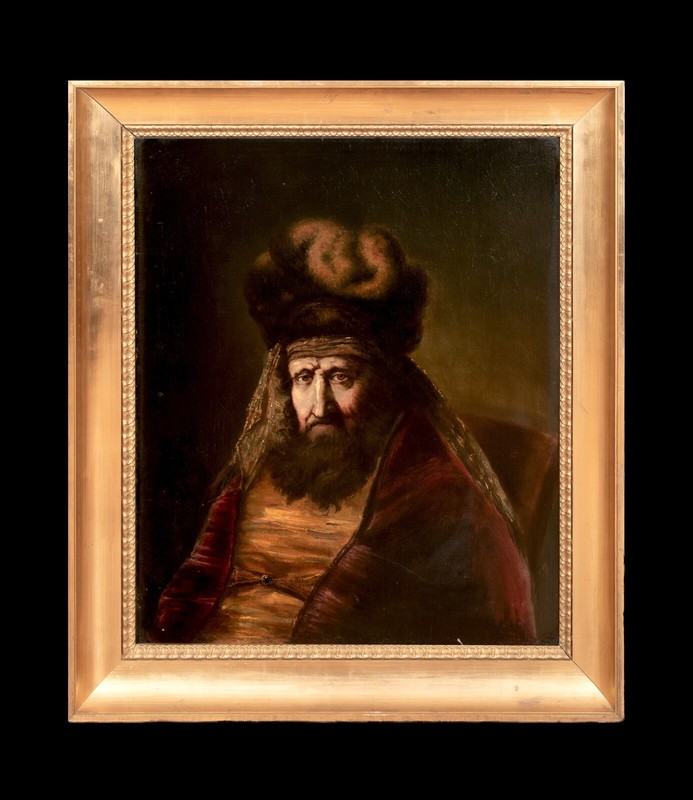 Large 17th Century Portrait Of Persian Court Official Haman REMBRANDT VAN RIJN gallery
