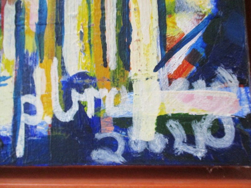VINTAGE CONTEMPORARY PAINTING ABSTRACT EXPRESSIONISM MODERNISM CUBISM CUBISM gallery