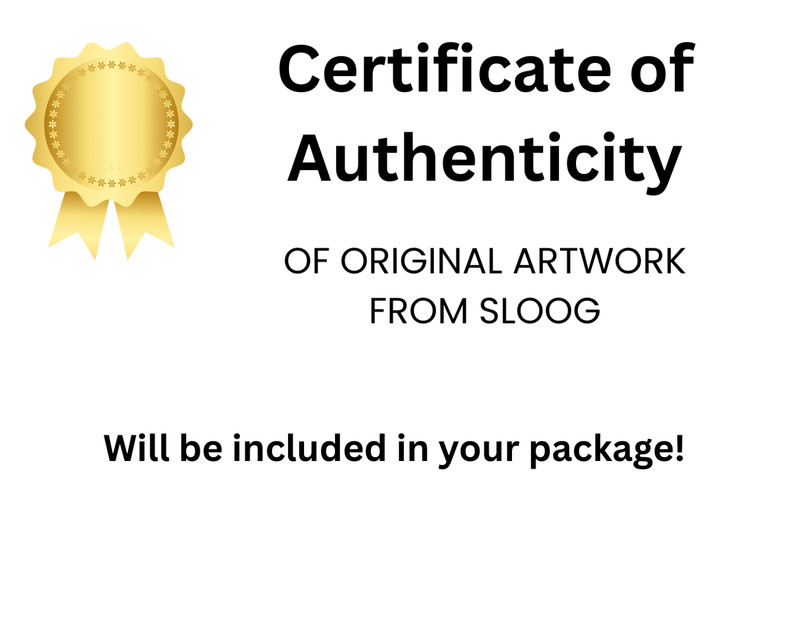 SLOOG Original Art Bold Color Modern Abstract Landscape Art 11x14 Hills Mountain gallery