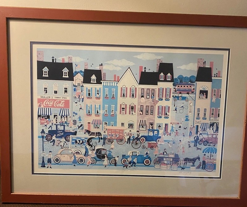 Signed Amish/Community Life Paintings by Pat Dougherty