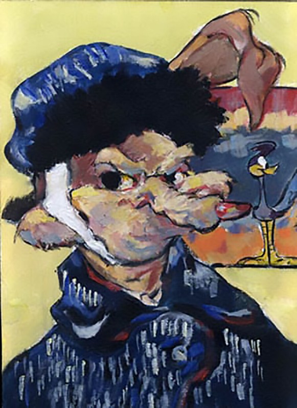 CHUCK JONES Wile E Van Gogh Warner Bros Canvas Giclee Ltd Ed of 400 MED