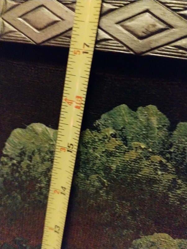 Chuy Moran 1960's "WATERFALL" Black Velvet Painting in a Handmade Wooden Frame! gallery