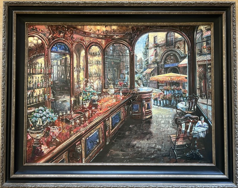 VADIK SULJAKOV – «LA TREMBLADE» 30″ x 40″ Hand Embellished Serigraph A/P Canvas