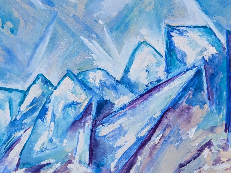 Mela Hartwig Spira 1893-1967 Austria-London Watercolour Paper Landscape 1956 gallery