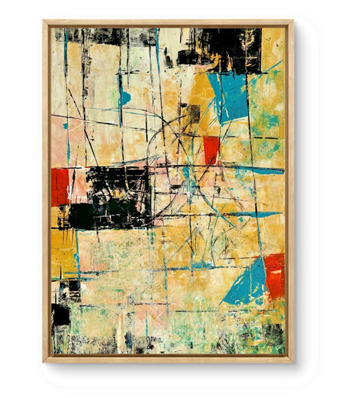 STEVEBARTZ ORIGINAL ART «THE CROSSING» 22X28 GALLERY THICK PAPER FINE ART HOME
