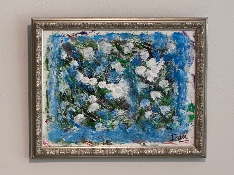 FRAMED ORIGINAL PAINTING ON CANVAS 16X12 SINED BY THE ARTIST DAIS