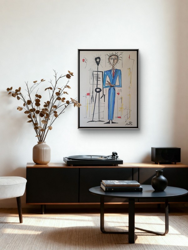 ORIGINAL ACRYLIC PAINTING 12x16 ALTER EGO ABSTRACT HOME WALL ART HAND PAINTED gallery