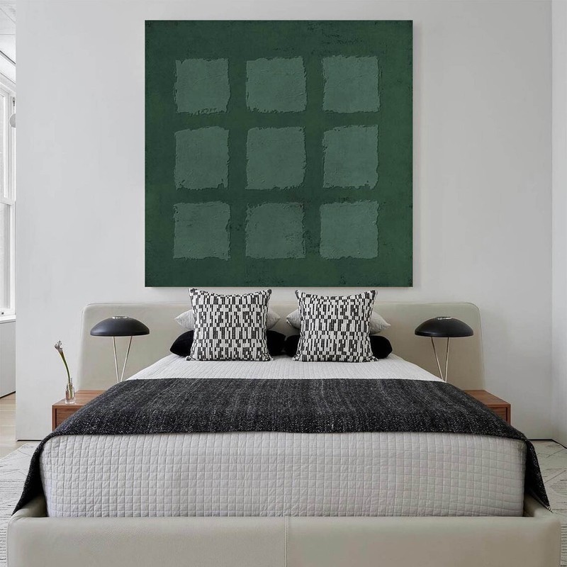 Green Abstract Art Canvas Art Green Painting Abstract Canvas Art Wall Art