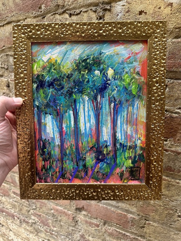 Contemporary Impressionist Oil Painting Landscape Collectible Framed Original