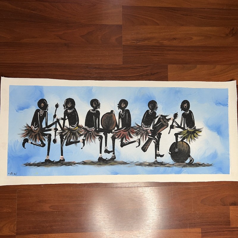 AUTHENTIC African Painting (NOT a Print or a Copy) Original African Art UNFRAMED