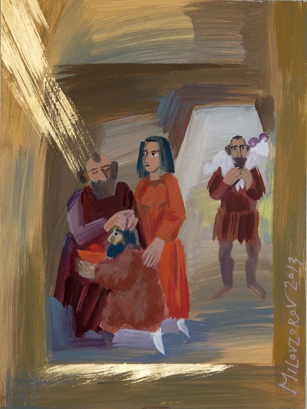 Torah-1 | Gouache On Cardboard | Painting