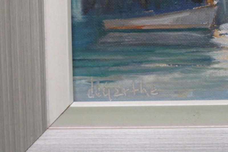 William Edward DeGarthe (1907-83) Canadian oil painting PEGGYS COVE NOVA SCOTIA gallery
