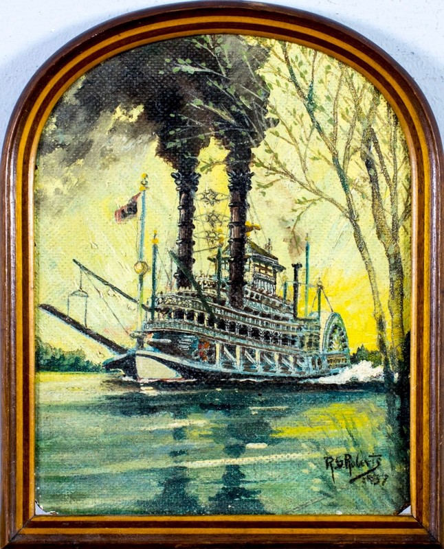 R G Roberts (US,early 20C) oil painting antique 123674 gallery