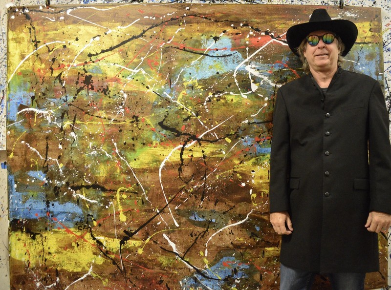 Pollock/Richter style Professional Painting 84”X62” (7 Foot) Abstract Modern XL