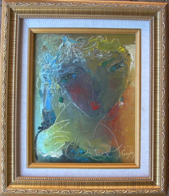 Modern Original Art Oil Painting By Gegham – California art – Gallery COA Framed