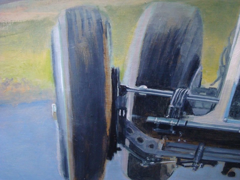 Original Les Carter Painting of Hon. Patrick Lindsay 1930's ERA R5B Remus VSCC gallery