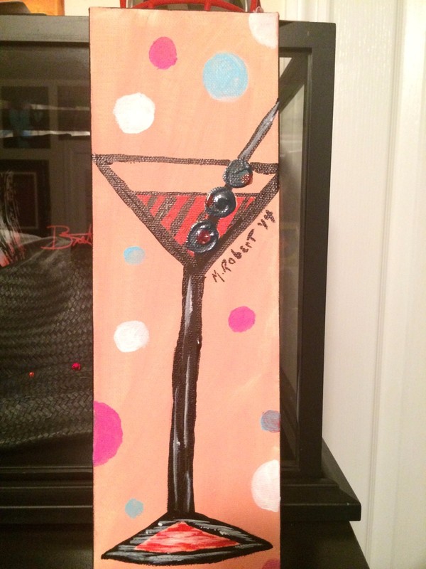 «YES PLEASE» Pop Art PAINTING – New Original 4″ X 12″