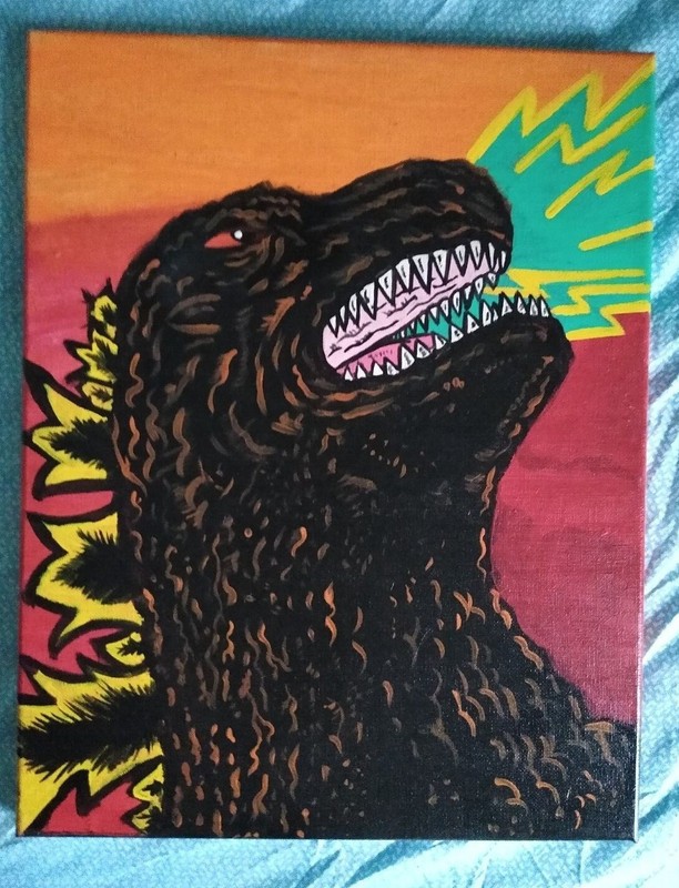 Atomic breath Acrylic painting