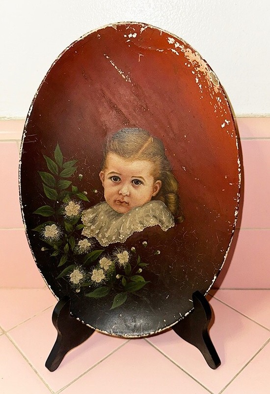 Antique Painting 1883 Chester E Blacow Kukaiau Hawaii Mariana Horner Ranch Sugar