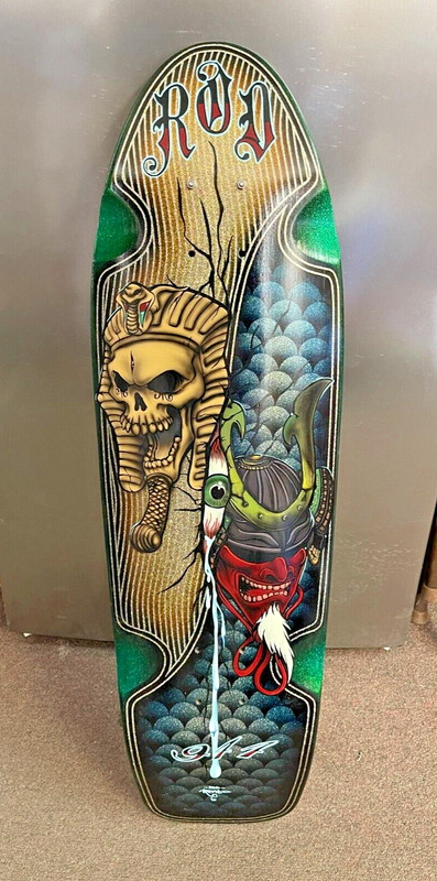 REAL – Original Artwork – Mixed Media on Skate Deck – 1 Shot – Kandy