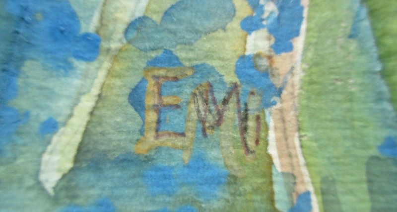 EMI Signed Floral Watercolor gallery