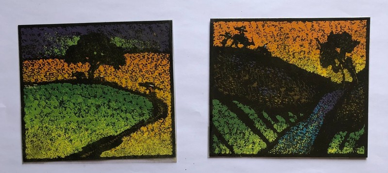 Tran Hoa Landscape 1 orig graphic draw 4×7 in