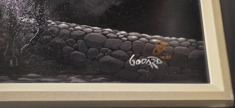 NEW Michael Godard Art "Haunted Rideshare" Embellished Giclée/Canvas signed COA gallery