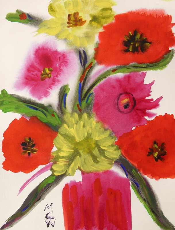 Original FLOWERS Naive FOLK Outsider SELF TAUGHT Mary art MCW Primitive