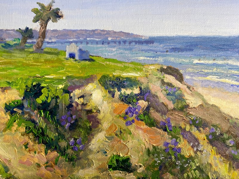 Stunning Oil Painting. Pacific Beach San Diego View. Original. Art Masterpiece gallery