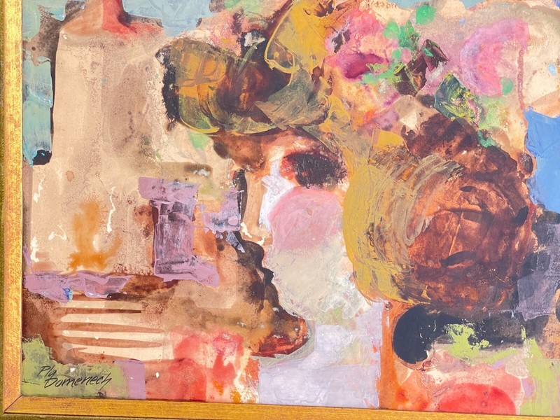 Original JORDI PLA DOMENECH(1917-1992) Abstract Painting, Listed Spanish Artist gallery