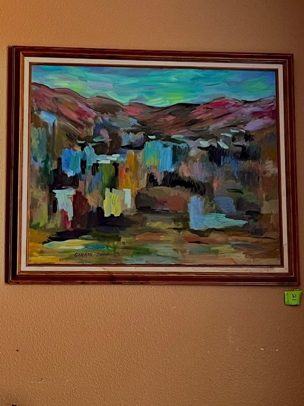 Girair Polandian oil on canvas landscape 30×24 mexico