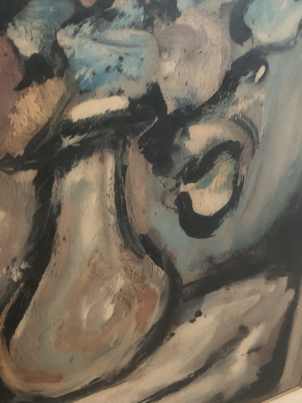 Georges Rouault Flowers Lithograph Still Life Flowers Art Print In Frame 21x18” gallery