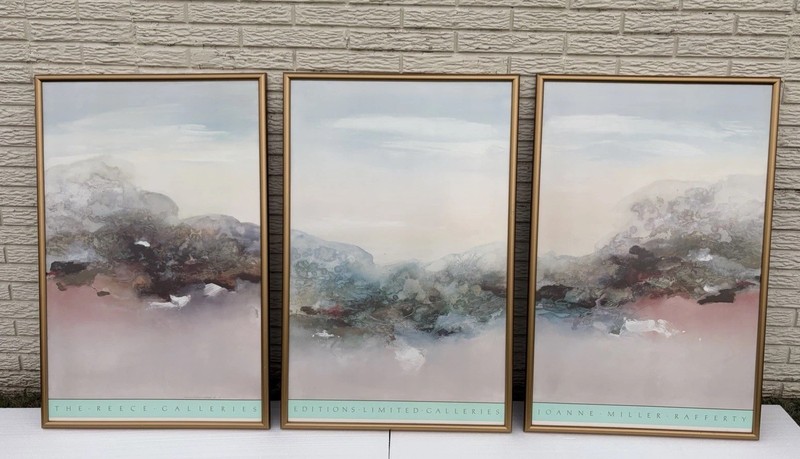 Joanne Miller Rafferty Triptych Signed Autographed 26”x40” (Each) 80”x40” Total