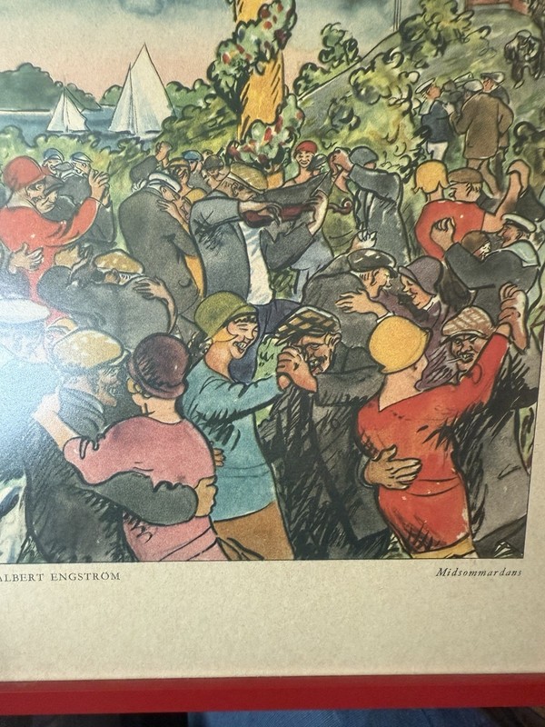 Painting Midsommardans" (Midsummer Dance) by Albert Engström. gallery