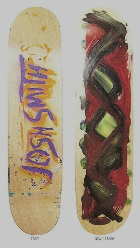 JOSH SMITH ‘Untitled #190’, 2009 Hand-Painted Skateboard Deck SIGNED *Original*