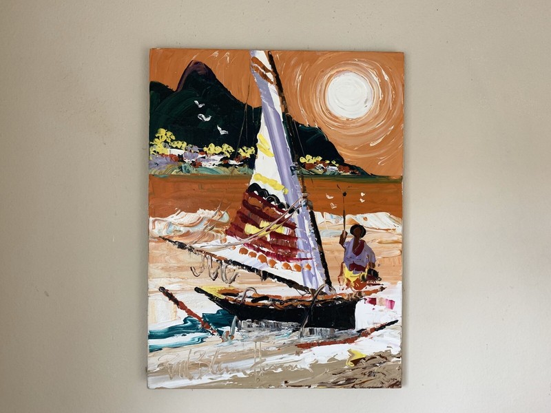 Paul Blaine Henrie CALIFORNIA ARTISTS PAINTING VINTAGE MID CENTURY MODERN ERA