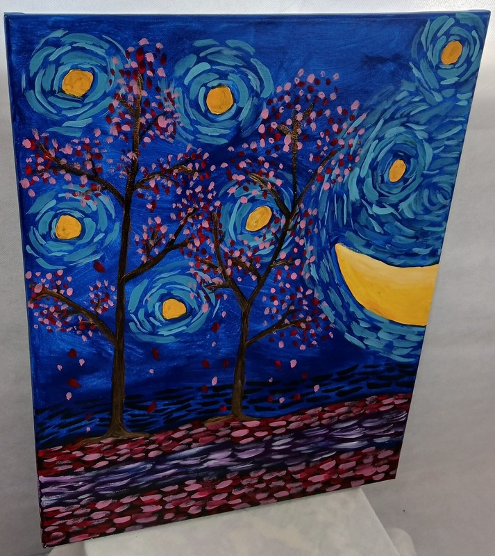 Acrylic 16"x20" Painting on Canvas by an (Unknown Artist) gallery