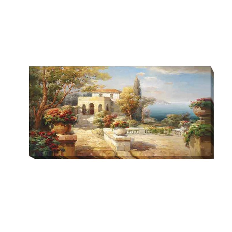 Tuscan Path by Roberto Lombardi Gallery-Wrapped Canvas Giclee Art, 18 in x 36 in