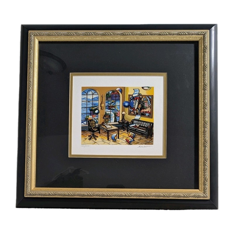 Alexander Astahov Serigraph Signed Numbered /375 «Time To Relax» Framed COA