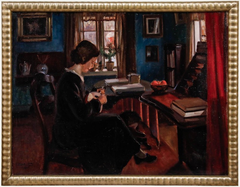 Early 20th Century Oil – The Musician