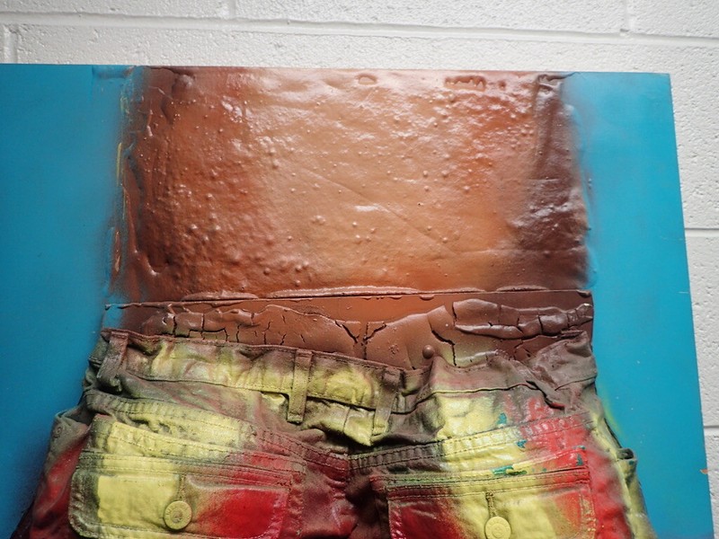 SIGNED ORIGINAL MULTI-MEDIA 3-D POP ART ON CANVAS GAY INTEREST LARGE 36x48 gallery