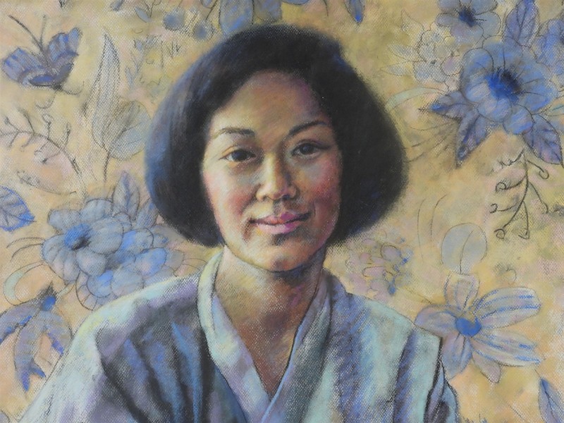 Lucille Ryan Connecticut Artist RISD Asian Lady Pastel Portrait Painting gallery
