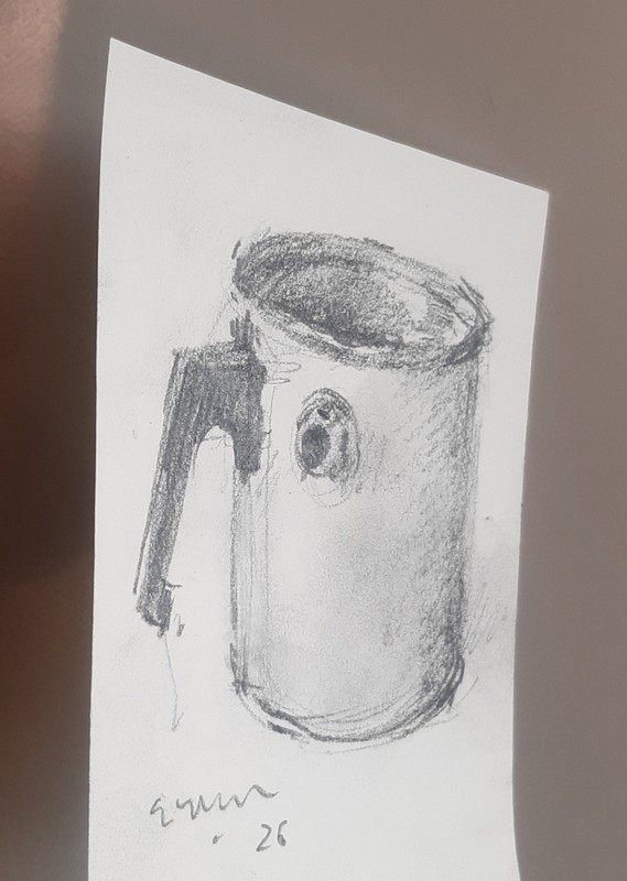 GERRY MILLER - Original Drawing "Still Life" Graphite Pencil on paper.11x14cm gallery