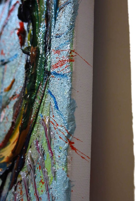 ORIGINAL OIL PAINTING OCEAN ART█SIGNED LANDSCAPE INFINITY NATURE REALISM BEACH█A gallery