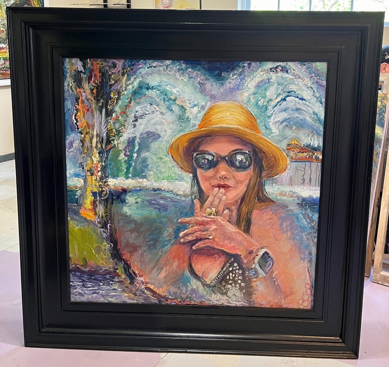 The Bees Knees, Original Oil Painting, One-of-One, by Van Ness gallery