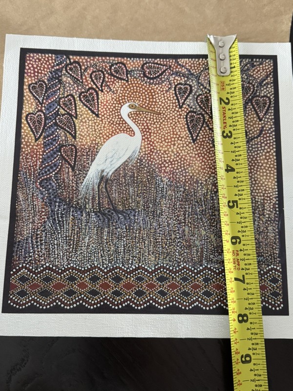 Australian Aboriginal art - Sally Harrison - NEW 8.5x8.5" print on canvas gallery