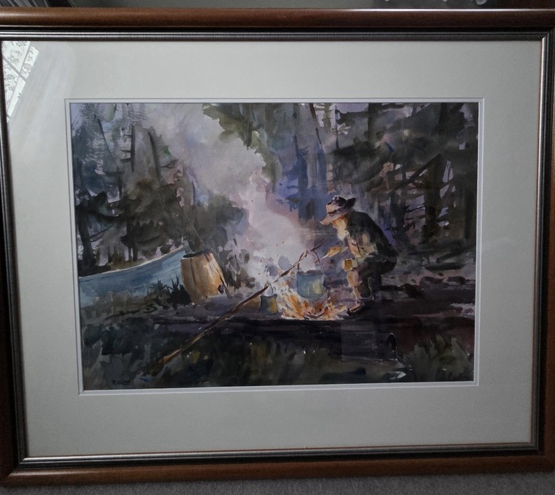 “The Cook” – Original Watercolor by Bob Willman (Mohawk Valley, NY) – 1997