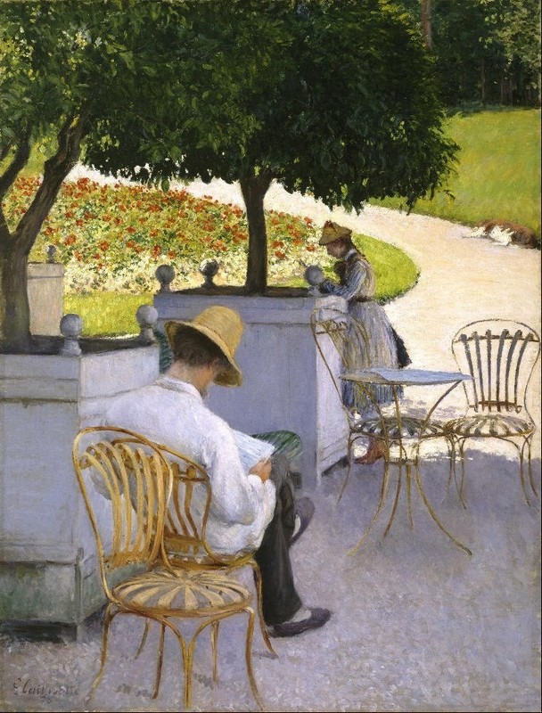 Gustave Caillebotte Signed Handmade Oil Painting on Canvas 16×24 in..